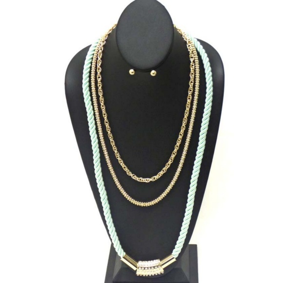 3 LAYER ROPE NECKLACE SET - Picture 2 of 2